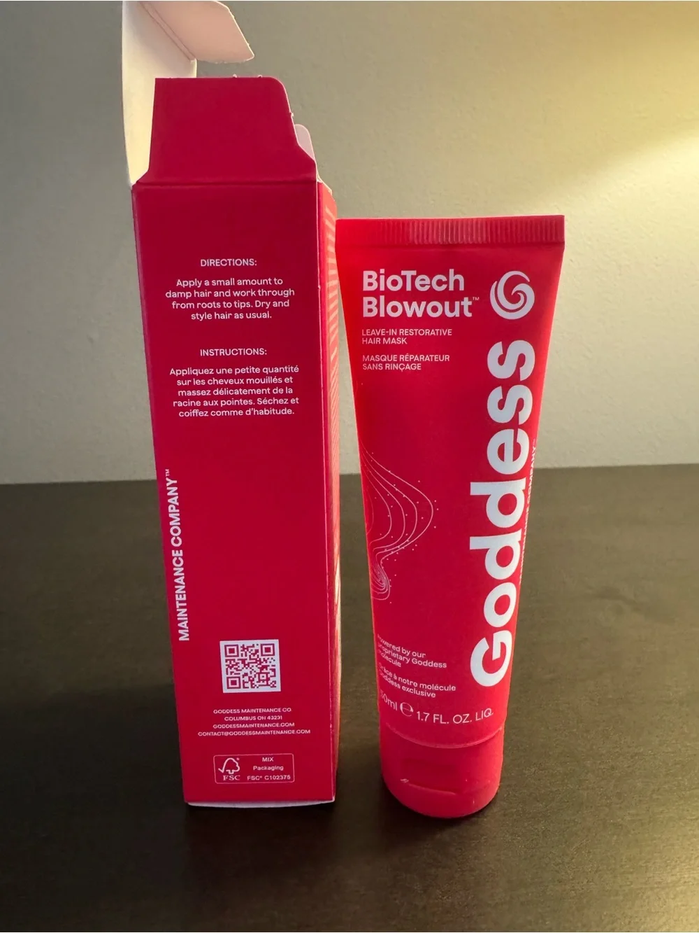 Goddess Maintenance BioTech Blowout Hair Mask 50 ml 1.7 oz Full Size NIB